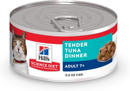 Senior Adult 7+ Tender Chicken Dinner Wet Cat Food, 5.5-oz can, case of 24