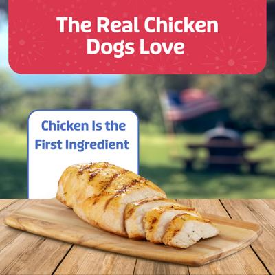 Red White & Blue Bits Chicken Soft Moist Dog Treats, 4.5-oz bag