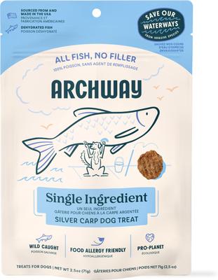 Arch Single Ingredient Sustainable Fish Dehydrated Dog Treats, 2-oz bag