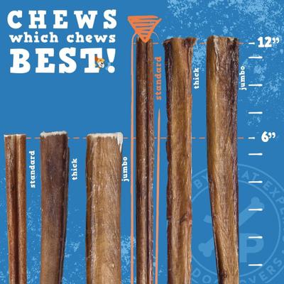 Odor-Free Standard Beef Bully Sticks 12-in Dog Chew, 3 count