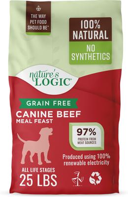 100% Natural Canine Beef Meal Feast All Life Stages Grain-Free Dry Dog Food, 4.4-lb bag