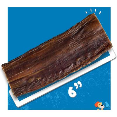 6-inch Joint Health Flat Beef Gullet Dog Chews, 25 count
