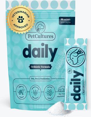 Daily Probiotics Digestive Aid Powder Supplement for Dogs, 30 count