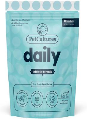 Daily Probiotics Digestive Aid Powder Supplement for Dogs, 30 count