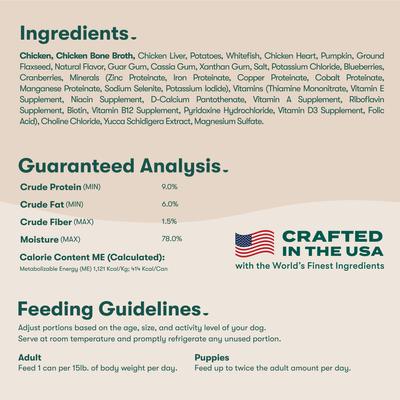 Chicken & Vegetables Recipe Grain-Free Wet Dog Food, 13-oz can, case of 12