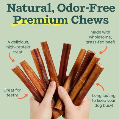 High Protein 6-inch Bully Stick Dog Chew, 5 count