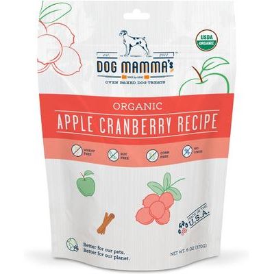 Galletas de calabaza orgánicas para perros, bolsa de 6 oz