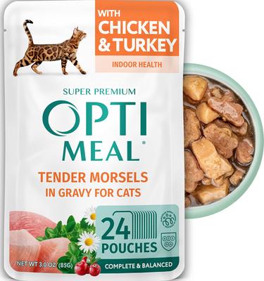 Tender Morsels with Beef & Rabbit In Savory Sauce Recipe Wet Cat Food, 3-oz pouch, case of 24