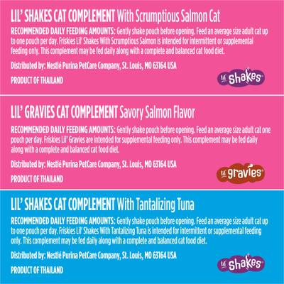 Seafood Favorites Variety Pack Lickable Gravy Cat Food Complement, 1.5-oz pouch, case of 24