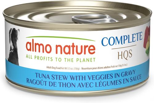 HQS Complete Tuna Stew with Veggies in Gravy Grain-Free Wet Dog Food, 5.5-oz can, case of 12