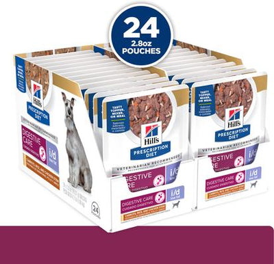 i/d Low Fat Carrot, Chicken & Rice Stew Wet Dog Food, 2.8-oz pouch, case of 24