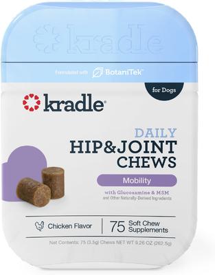 Hip & Joint Beef Flavored Chew Supplement for Dogs, 75 count