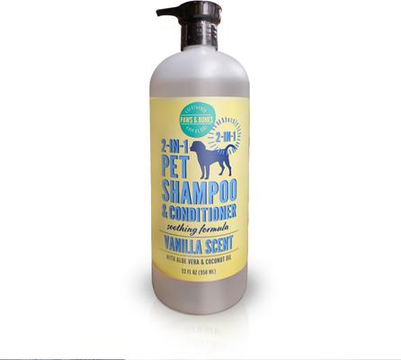 2-in-1 Dog & Cat Shampoo & Conditioner, Vanilla Scented, 32-fl oz bottle