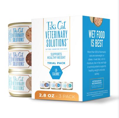 Lo-Calorie Trial Variety Pack Grain-Free Wet Cat Food, 2.8-oz can, case of 3