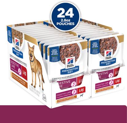 i/d Chicken & Carrots Stew Wet Dog Food, 2.8-oz pouch, case of 24