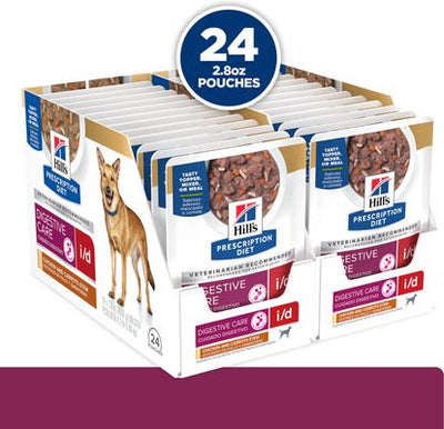 i/d Chicken & Carrots Stew Wet Dog Food, 2.8-oz pouch, case of 24