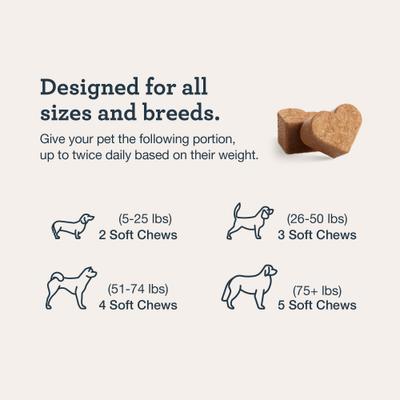 3-in-1 Pre + Post + Probiotic Salmon Flavor Chew Supplement for Dogs, 90 count