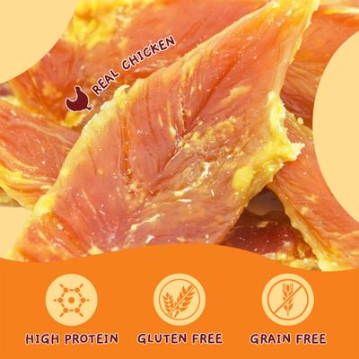 Premios de pollo seco con alto contenido proteico para perros, bolsa de 10.6 oz