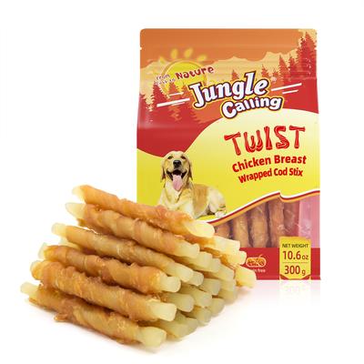 Skinless Chicken Gluten-Free & Grain-Free Wrapped Sweet Potato Chewy Dog Treats, 10.6-oz