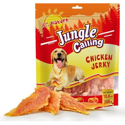 Premios de pollo seco con alto contenido proteico para perros, bolsa de 10.6 oz