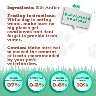 Whole Elk Antler 8-in Natural Flavor Dog Chew