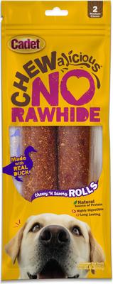 Chewalicious Chewy 'N Savory Rolls Chicken Flavor Dog Chews, 2 count