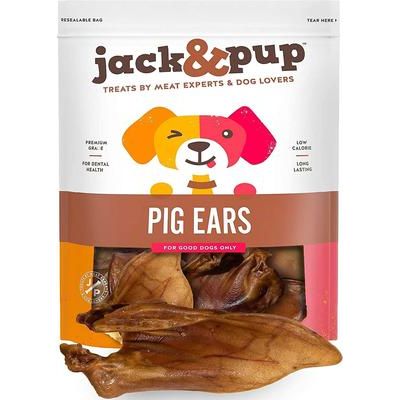 Masticables para perros de oreja de cerdo entera, 10 unidades