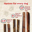 4 to 5-inch Stuffed Collagen Real Bully Stick Dog Chew Treats, 10 count