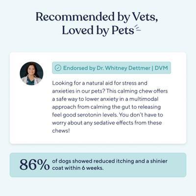 Calming Turkey Flavor Chews Dog Supplement, 30 count