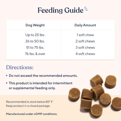 Calming Turkey Flavor Chews Dog Supplement, 30 count