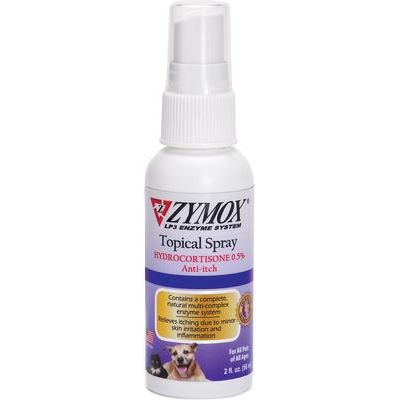 Paquete: Crema tópica Zymox para el alivio de la inflamación con hidrocortisona al 1,0 % para perros y gatos + aerosol tópico enzimático con hidrocortisona al 0,5 %, botella de 2 onzas líquidas
