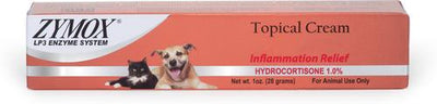 Bundle: Zymox Topical Cream Inflammation Relief Hydrocortisone 1.0% for Dogs & Cats + Enzymatic Topical Spray with Hydrocortisone 0.5%, 2-fl oz bottle