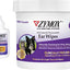 Bundle: Zymox Ear Infection Solution with .5% Hydrocortisone for Dogs & Cats, 1.25-fl oz bottle + Advanced Enzymatic Ear Wipes, 7.05-fl oz bottle, 100 count