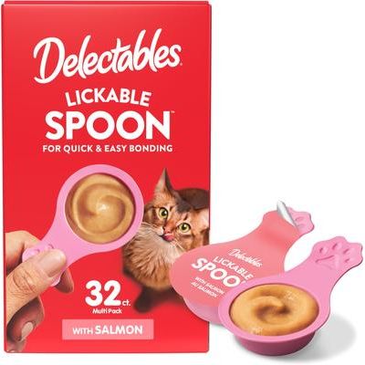 Delectables - Paquete variado de golosinas para lamer para gatos con pollo y atún, 32 unidades