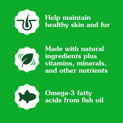 Feline SmartBites Healthy Skin & Fur Natural Chicken Flavor Soft & Crunchy Adult Cat Treats, 2.1-oz bag