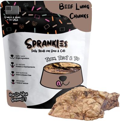 Beef Lung Dehydrated Dog Treats, 1-lb bag