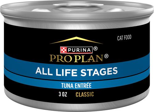 All Life Stages High Protein Classic Entree Tuna Pate Wet Cat Food, 3-oz can, case of 24