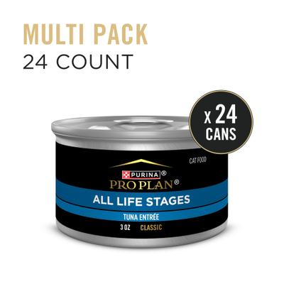 All Life Stages High Protein Classic Entree Tuna Pate Wet Cat Food, 3-oz can, case of 24