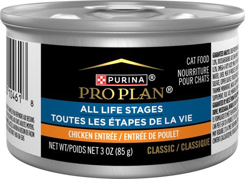 All Life Stages High Protein Classic Entree Ocean Whitefish Pate Wet Cat Food, 3-oz can, case of 24