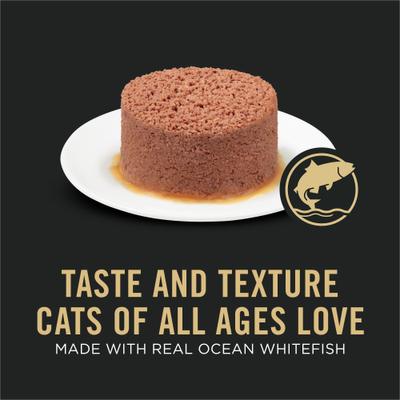 All Life Stages High Protein Classic Entree Ocean Whitefish Pate Wet Cat Food, 3-oz can, case of 24