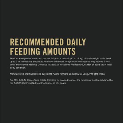 All Life Stages High Protein Classic Entree Tuna Pate Wet Cat Food, 3-oz can, case of 24