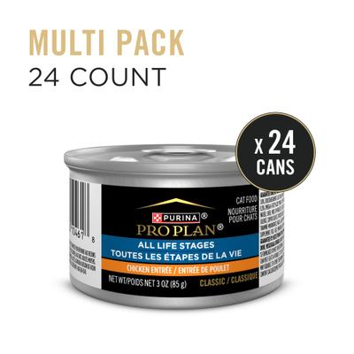 All Life Stages High Protein Classic Entree Chicken Pate Wet Cat Food, 3-oz can, case of 24