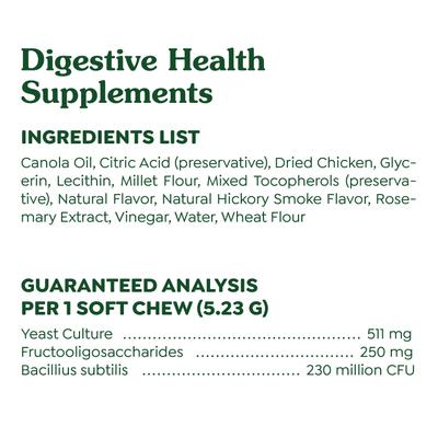 Digestive Health Chicken Flavored Soft Chew Digestive Supplement for Dogs, 80 count