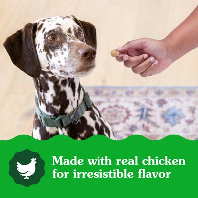 Suplemento calmante masticable suave con sabor a pollo para perros
