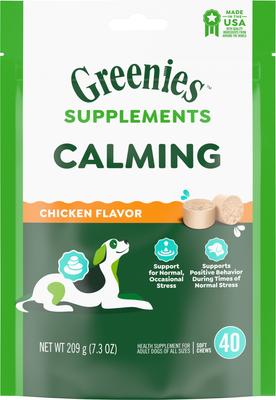 Calming Chicken Flavored Soft Chew Calming Supplement for Dogs, 80 count