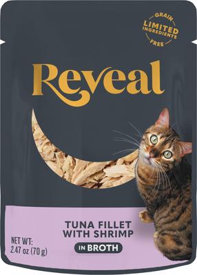 Natural Grain-Free Tuna with Sea Bream in Broth Flavored Wet Cat Food, 2.47-oz pouch, case of 24