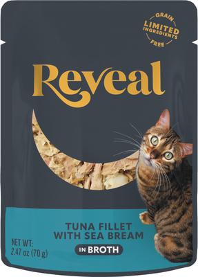 Bundle: Reveal Tuna with Sea Bream in Broth + Chicken Breast in Broth Flavored Wet Cat Food