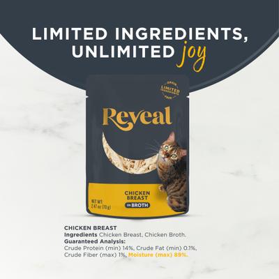 Bundle: Reveal Tuna with Sea Bream in Broth + Chicken Breast in Broth Flavored Wet Cat Food