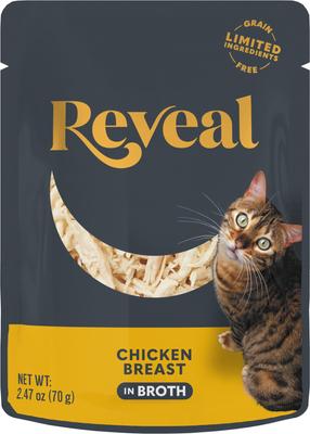 Bundle: Reveal Tuna with Sea Bream in Broth + Chicken Breast in Broth Flavored Wet Cat Food