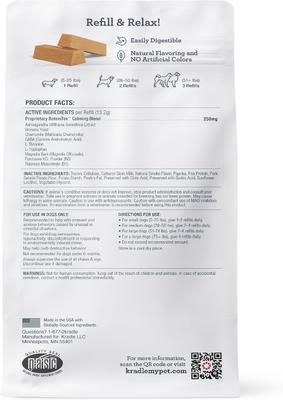 All Day Calming Bone Bacon Flavored Calming Supplement Refill for Dogs, 28 count